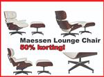 OP=OP !! Witte Maessen lounge chair LEER voor €585