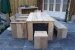 Complete steigerhouten tuinset 'Jairo' €249