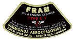 Sticker oliefilter B4B fram Volvo onderdeel 102