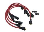 Bougiekabelset B16+B18+B20 ROOD silicon rubber incl bobinekabel Volvo onderdeel 275660