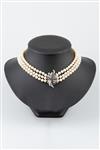 3-strengs cultive parel collier