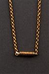 Antiek 14 krt. gouden jasseron collier