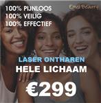 LASER ONTHAREN 100% PIJNLOOS TOT 90% KORTING