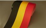 Belgische vlag Lint Goud opdruk 100 MM +/- 80cm LINT VLAG