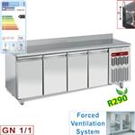 TG4N/HA-R2 - GEVENT.KOELTAFEL 4 DEUREN GN1/1 550L