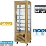 SNE/SB-C5 - PANORAMISCHE. VITRINE 360L  5 NIVEAUS GOLD