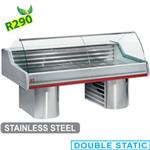 SG15B/C1-R2 - GEKOELDE VITR.TOONB.GEBOGEN RUIT, OP SOKKELS