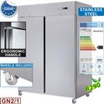 WR-GN14P-X/R2 - GEVENT.KOELKAST 1400L 2 DEUREN GN 2/1 /WIEL