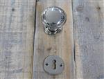 Dubbele deurknop - gepolijst nikkel - inclusief rozetten