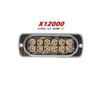 Led Flitser Hoog kwaliteit Ultra Dun en Super Fel 12 x 3 watt Hoog Intensiteit leds ECER65 12/24V > 