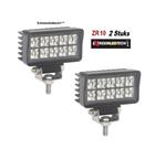 Led Werklamp Breedstraler set van 2 stuks met Hoog Intensiteit Leds IP67 R10 EMC 12/24V