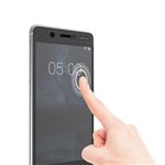 DrPhone Nokia 5 Glas 4D Volledige Glazen Dekking Full coverage Curved Edge Frame Tempered glass Zwar