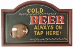 Cold beer always on tap pubbord