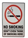 No smoking reclamebord