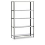 Rvs stelling 5 hoog 1300x500x2000 mm