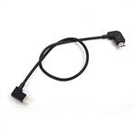 Iphone Lightning naar micro USB kabel haaks 30 cm