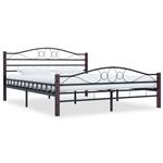 vidaXL Bedframe metaal zwart 180x200 cm