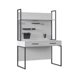 Legend bureau met opbouw in wit - Almila