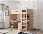 Montana hoogslaper - 90x200 - Blond eikenkleur - Gami
