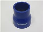 Rechte verlopen silicone - Blauw, 57-51mm