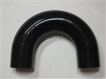180 Graden bochten silicone - Zwart, 11mm