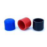 Silicone eindcaps - Blauw, 25mm
