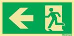 Exit pictogram Links Horizontaal | 65x35 mm