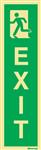 Exit pictogram Links Verticaal | 125x35 mm