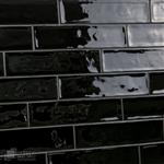 Hoogglans Zwarte Wandtegel Keramiek – Stijlvol in Visgraat, Halfsteens of Recht Verband-35m²