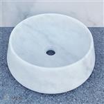 Ronde waskom marmer wit Imperial white