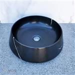 Ronde waskom marmer zwart Emporador Black
