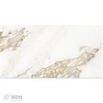 Carrara Gold mat 60x120 cm marmer look tegels wit met gouden ader