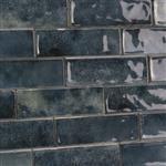 Wandtegels handvorm 6,5x20 cm Denim blauw glans-35m²