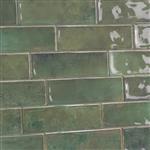 Wandtegels handvorm 6,5x20 cm mos groen glans-35m²