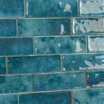 Wandtegels handvorm 6,5x20 cm Gletsjer blauw glans-35m²