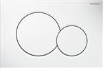 Geberit Sigma 01 bedieningspaneel 2 knops frontbediening wit 115770115