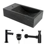 Fontein hardsteen Saniflex recto links Black edition