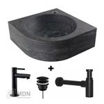 Fontein hardsteen Saniflex Rondo black edition