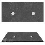 Hardsteen top paneel natuursteen wasblad voor waskom 120x47x3cm