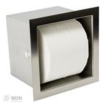 RVS Toiletrolhouder inbouw voor in de muur