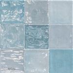 Handvorm tegels met schakering 10x10 Zellige azul-64.5m²