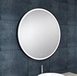 Maro spiegel 800mm rond + Led matzwart
