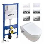 Geberit inbouwreservoir complete set met randloos bidet