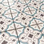 Portugese vintage tegels 20x20 cm met blauw grijs en wit-59m²