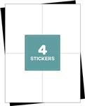A4 stickervellen 400 etiketten - verzendetiketten (105mm x 148mm) 4 etiketten per vel