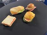 Sandwich/Broodjes - Decoratie - Set - Circa 15 cm