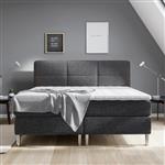 Boxspring Amsterdam Deluxe antraciet 140X200