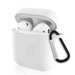 Siliconen beschermhoes voor AirPods 1 en 2 oplaadcase wit