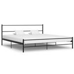 vidaXL Bedframe metaal zwart 200x200 cm