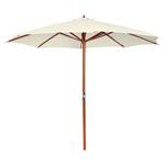 vidaXL Parasol 300x258 cm zandwit